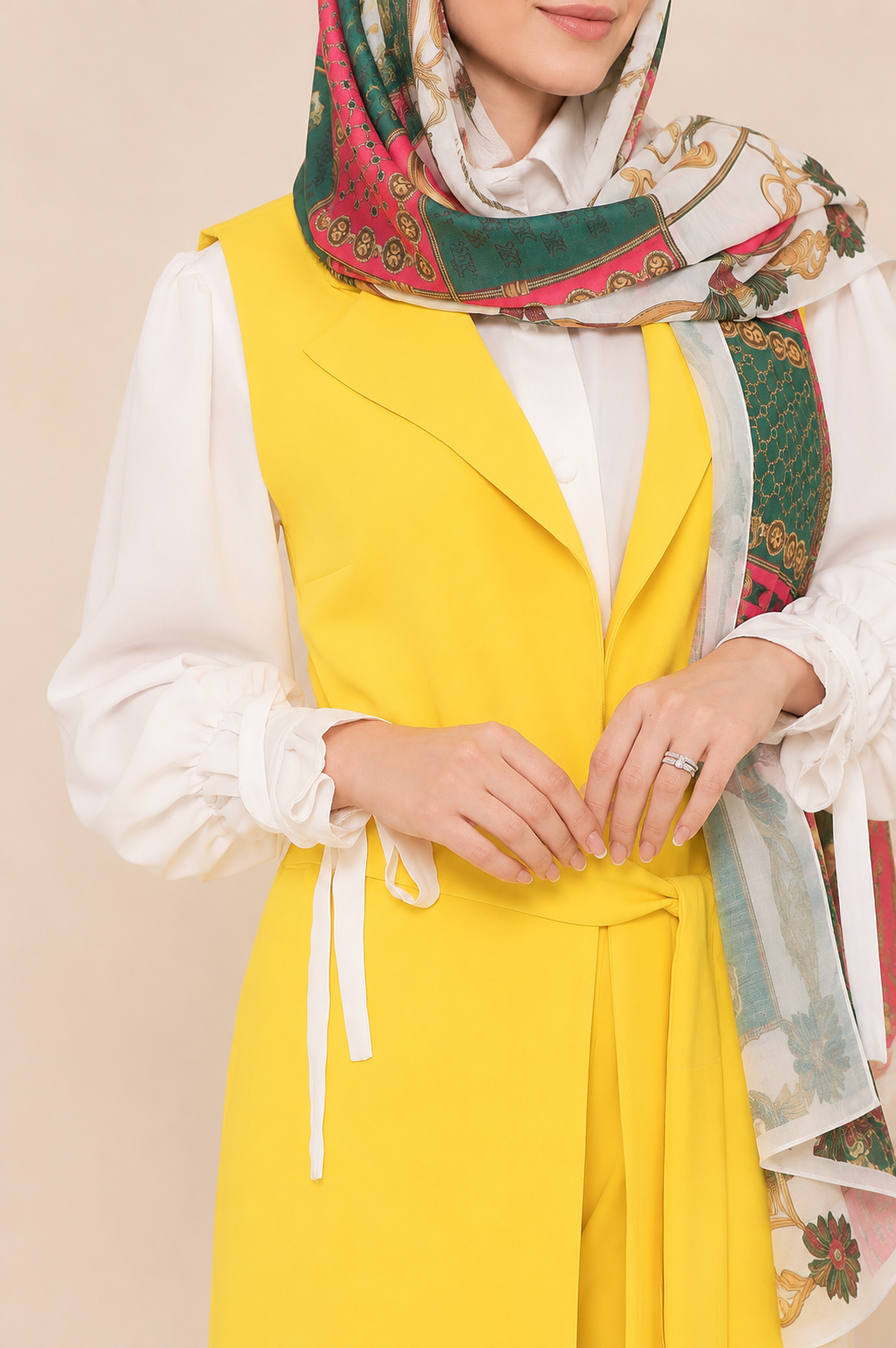 ست کلاسیک مدل الیسا رنگ زرد لیمویی برند SET