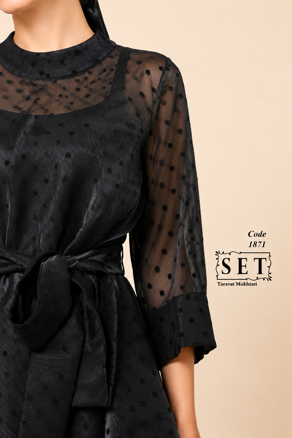 شومیز مجلسی مدل پدیده رنگ مشکی برند SET